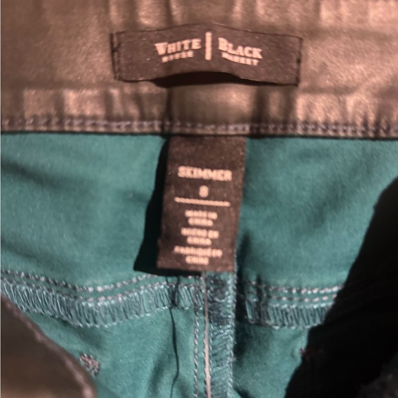 White House Black Market Dark Green Skinny Leg Pants - Picture 12 of 15